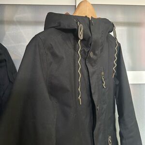 BURTON Black Hooded snowboard Jacket